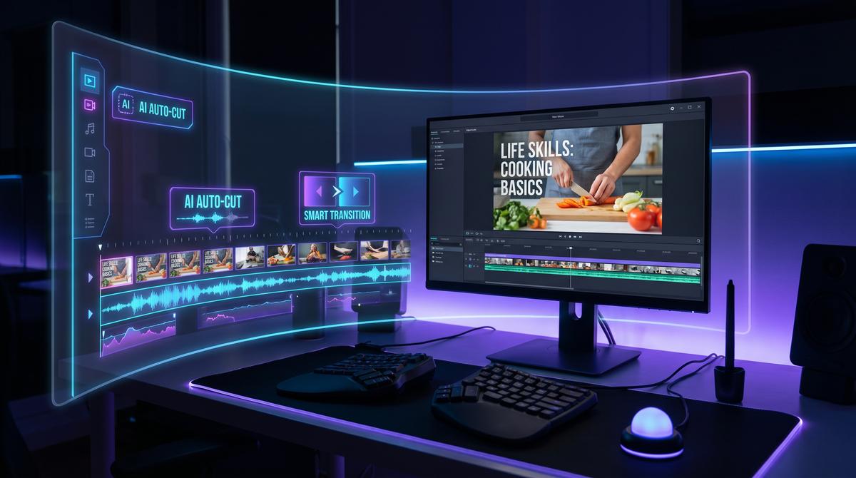 香蕉视频AI剪辑大师产品视频教程演示